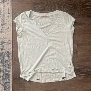 Free people we the free light blue vneck